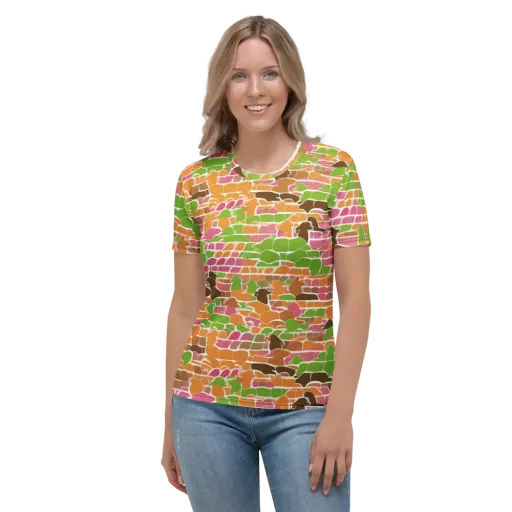 Gallery Crowd on a Women's Crew Neck T-Shirt