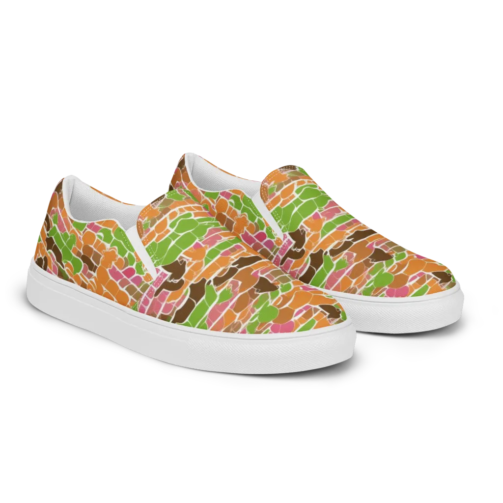 Gallery Crowd on Men's Slip-On Canvas Shoes — Right Front