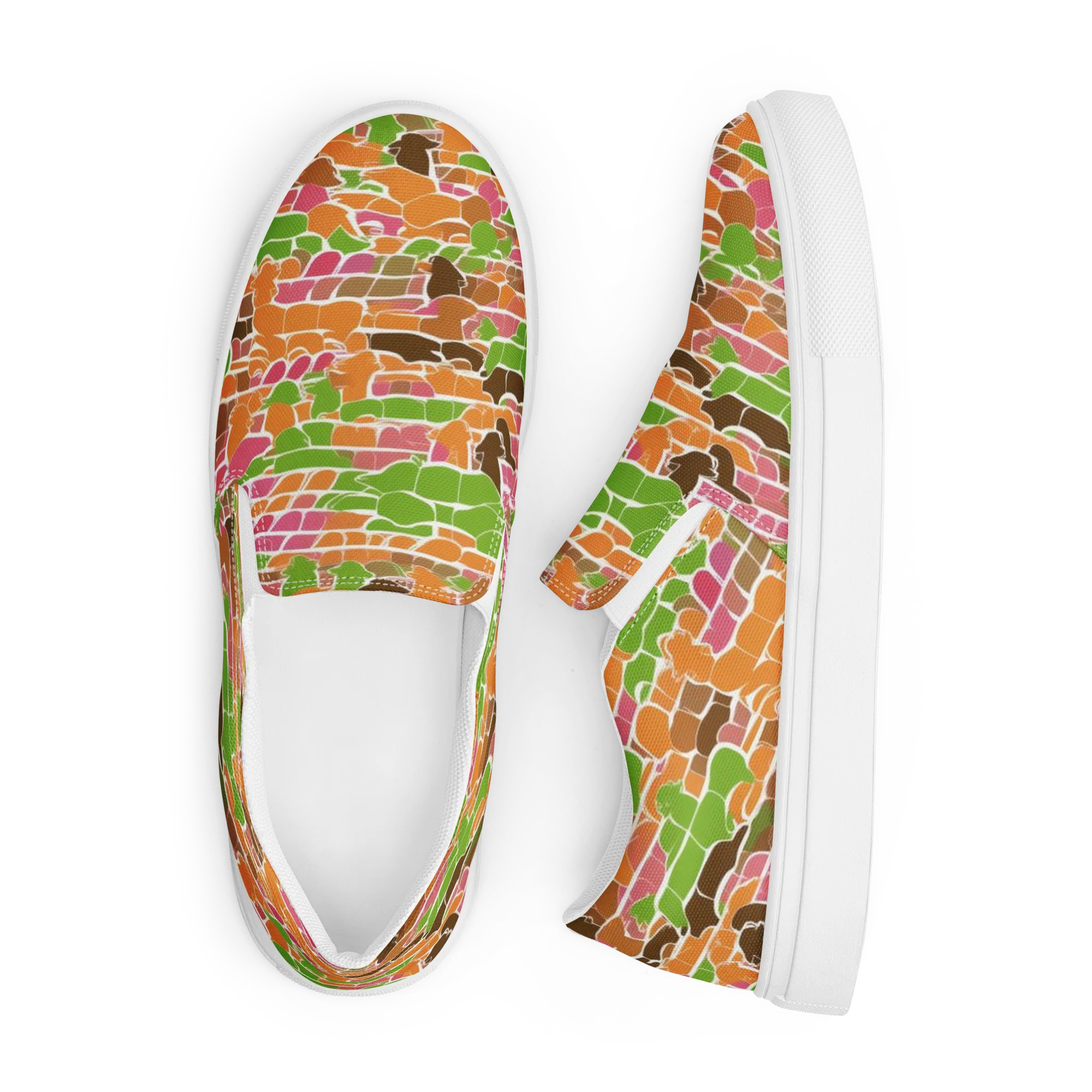 Gallery Crowd on Men's Slip-On Canvas Shoes — Front