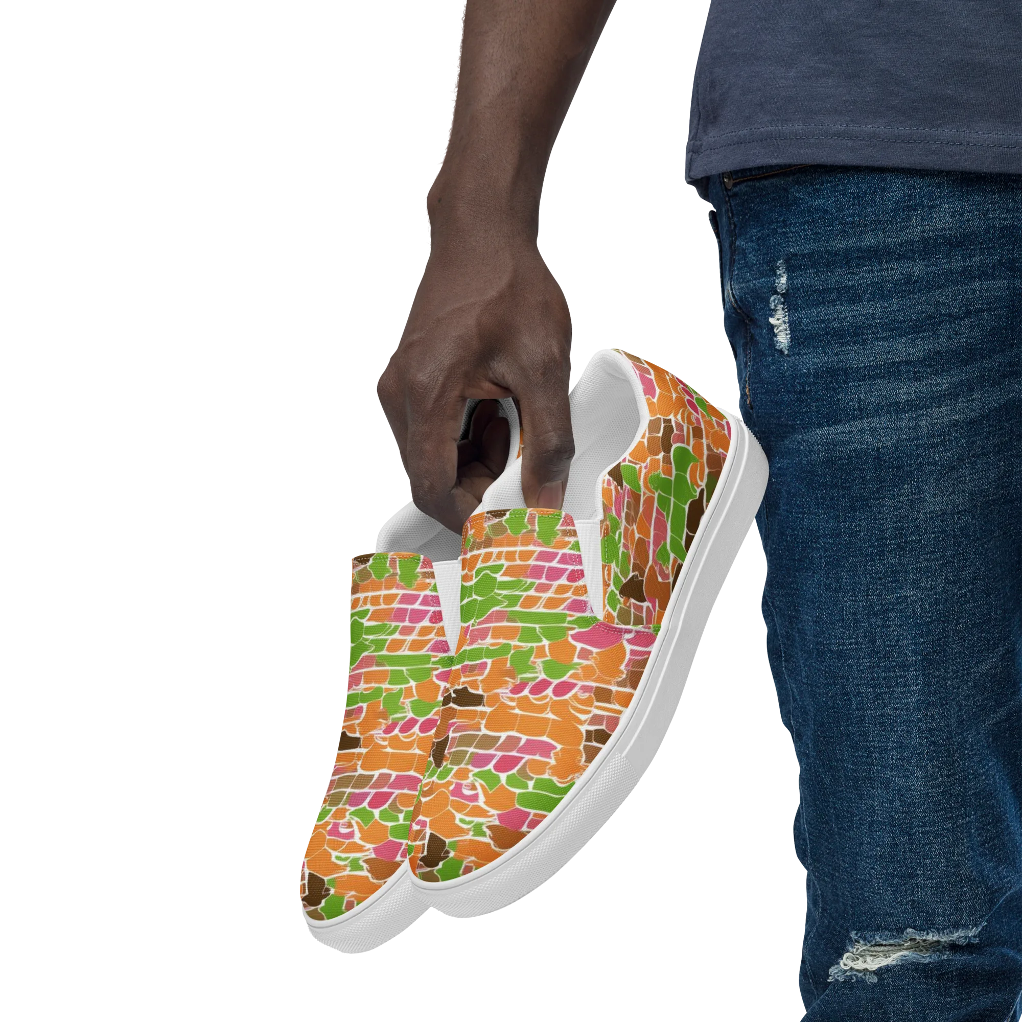 Gallery Crowd on Men's Slip-On Canvas Shoes — Left Front