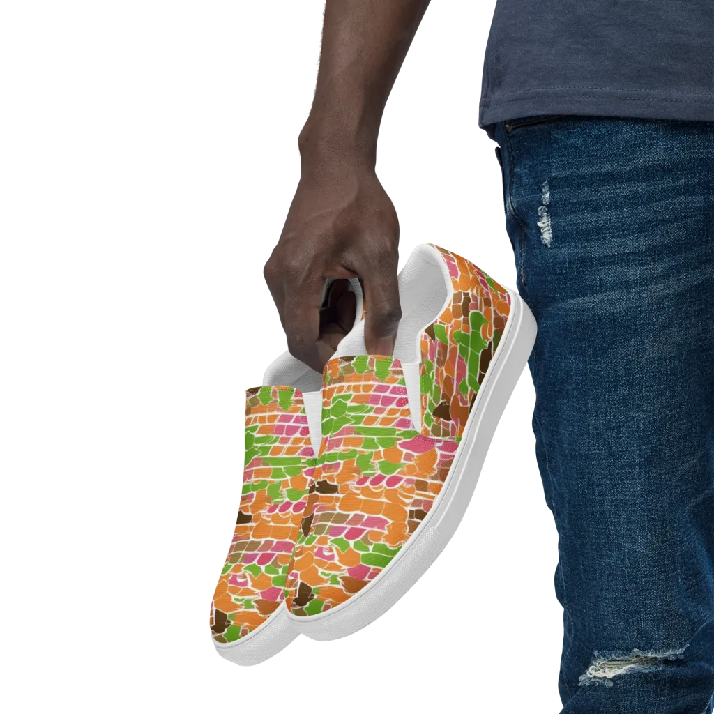 Gallery Crowd on Men's Slip-On Canvas Shoes — Left Front