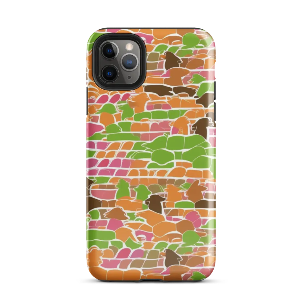Gallery Crowd on Tough Case for iPhone® — Front