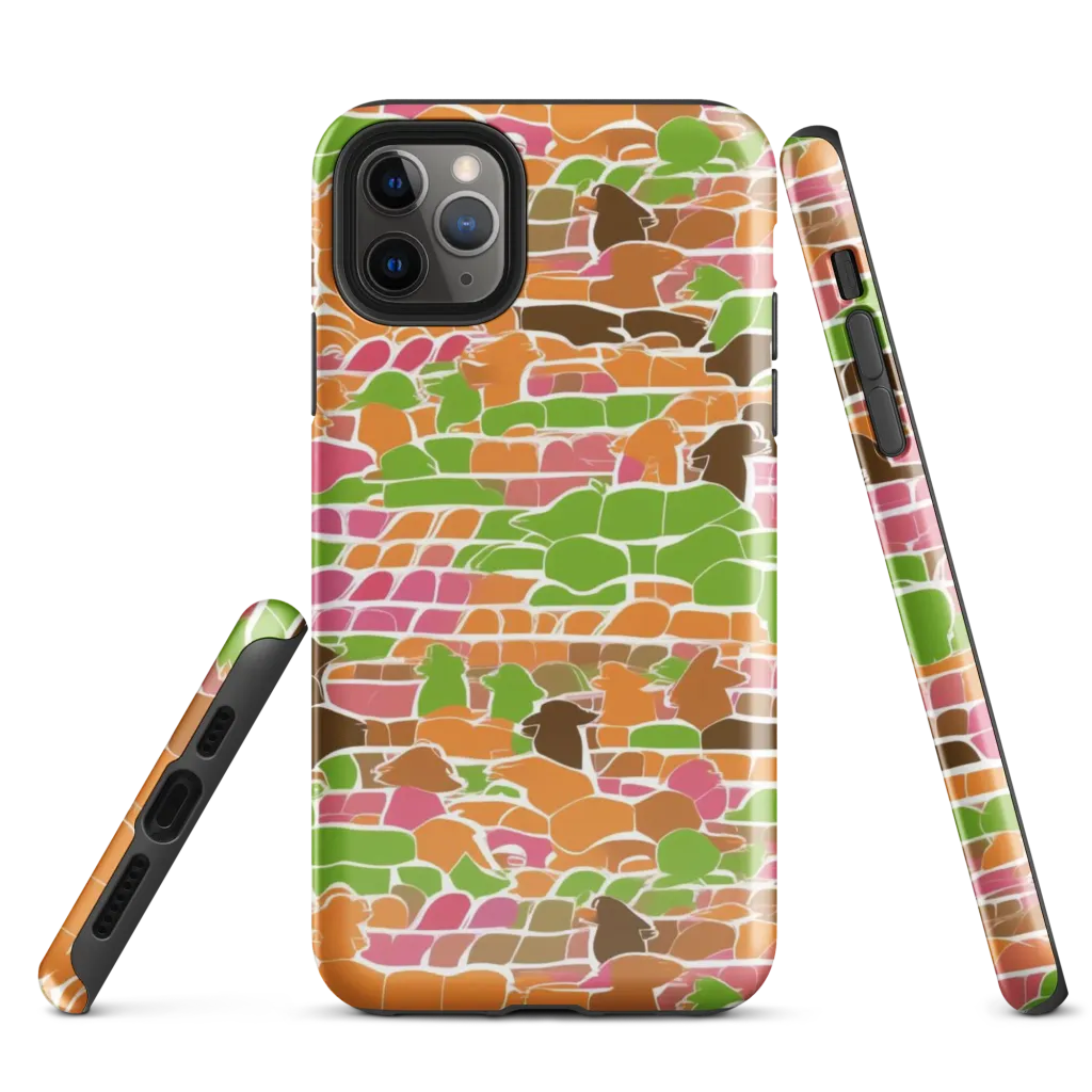 Gallery Crowd on Tough Case for iPhone® — Front