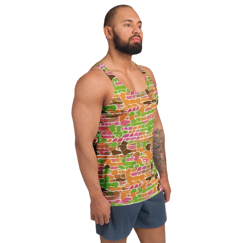Gallery Crowd on Men's Tank Top — Right Front