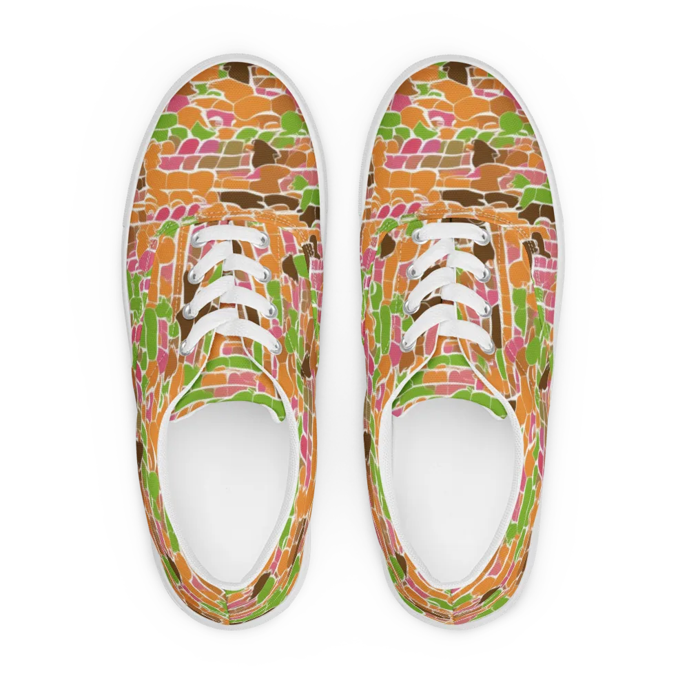 Gallery Crowd on Men's Lace-Up Canvas Shoes — Front