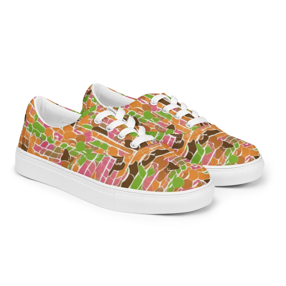 Gallery Crowd on Men's Lace-Up Canvas Shoes — Right Front