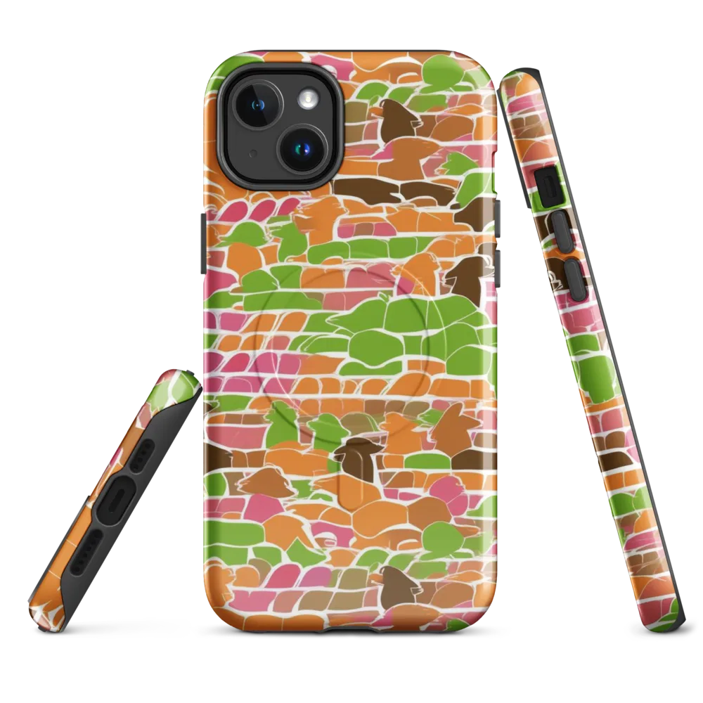 Gallery Crowd on MagSafe Tough Case for iPhone® — Front