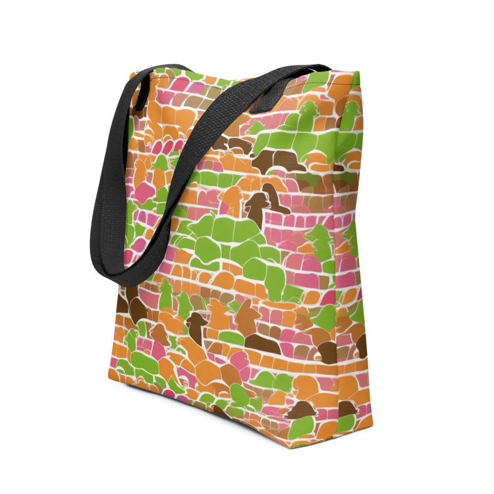 Gallery Crowd on Tote Bag — Front