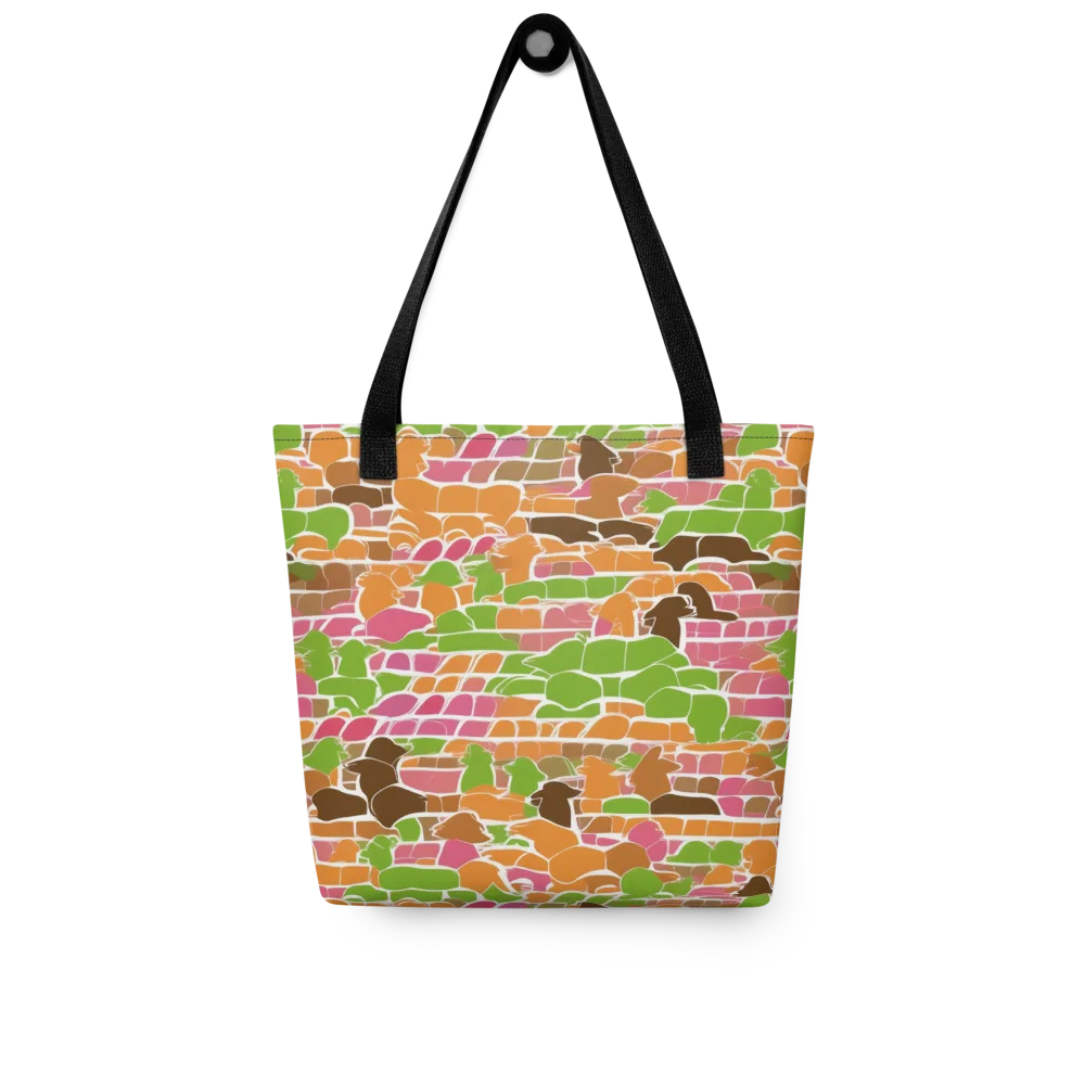 Gallery Crowd on Tote Bag — Front