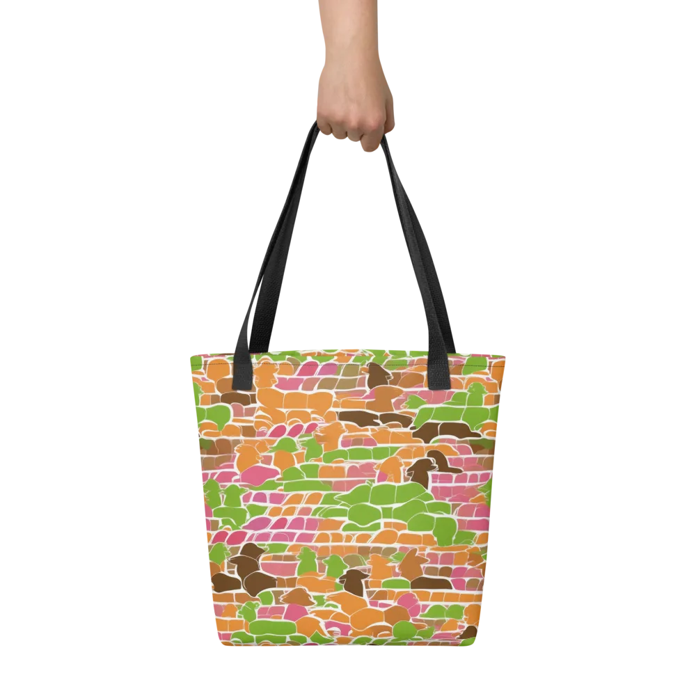 Gallery Crowd on Tote Bag — Front