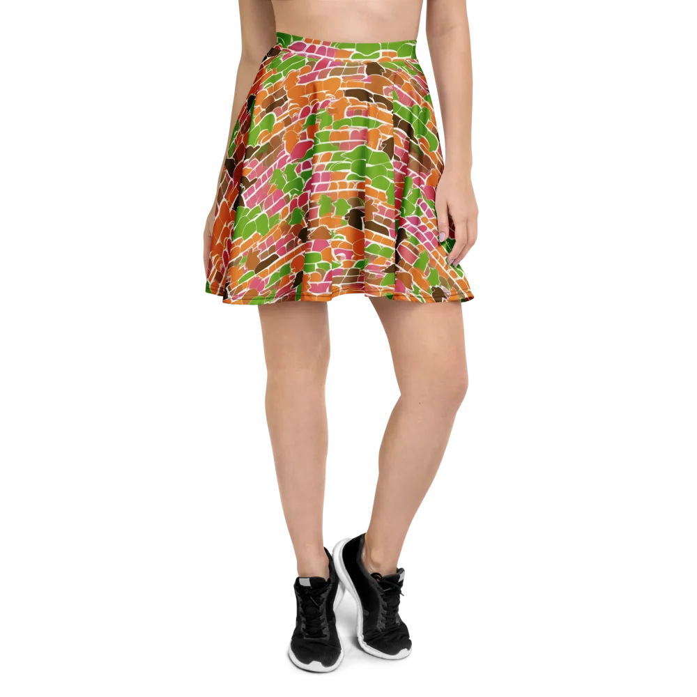 Gallery Crowd on Skater Skirt — Front