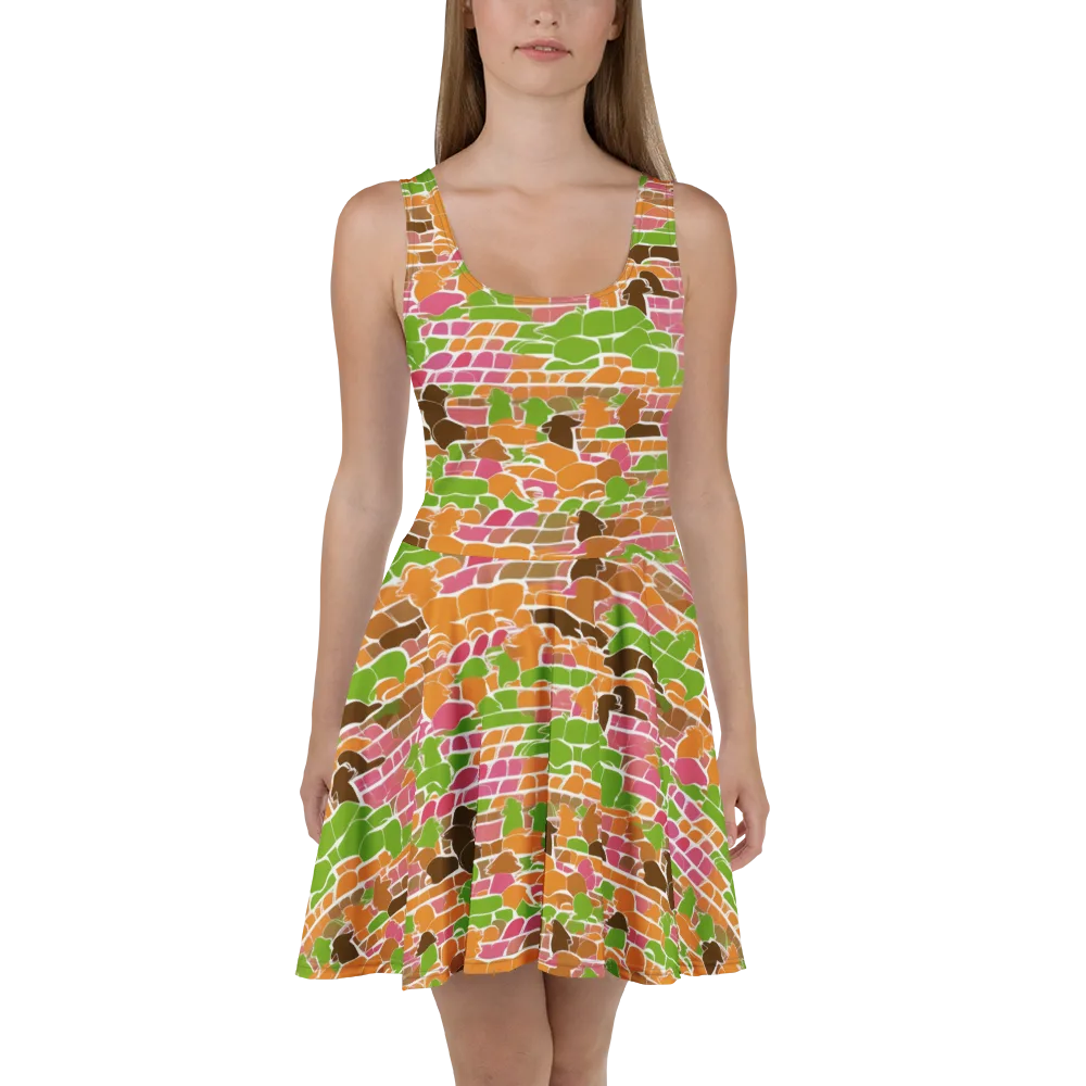 Gallery Crowd on Skater Dress — Front