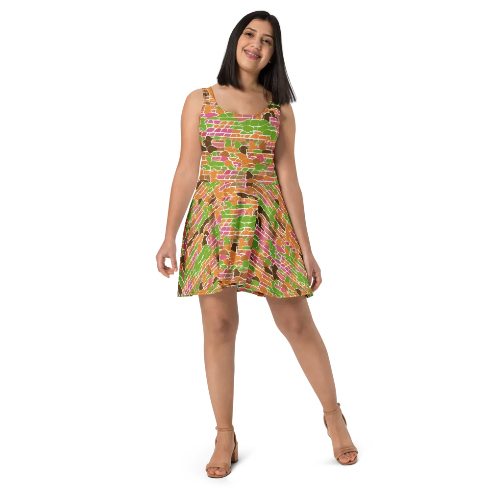 Gallery Crowd on Skater Dress — Front