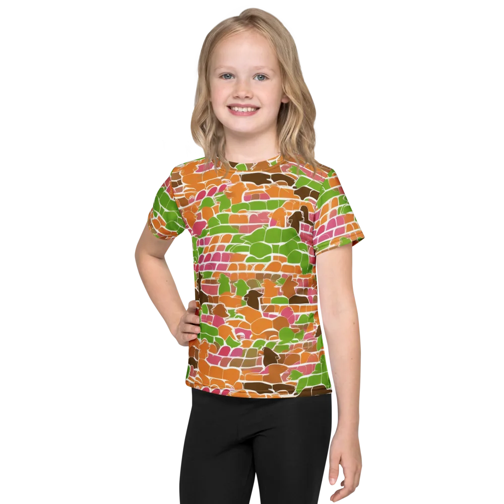 Gallery Crowd on Kids Crew Neck T-Shirt — Front