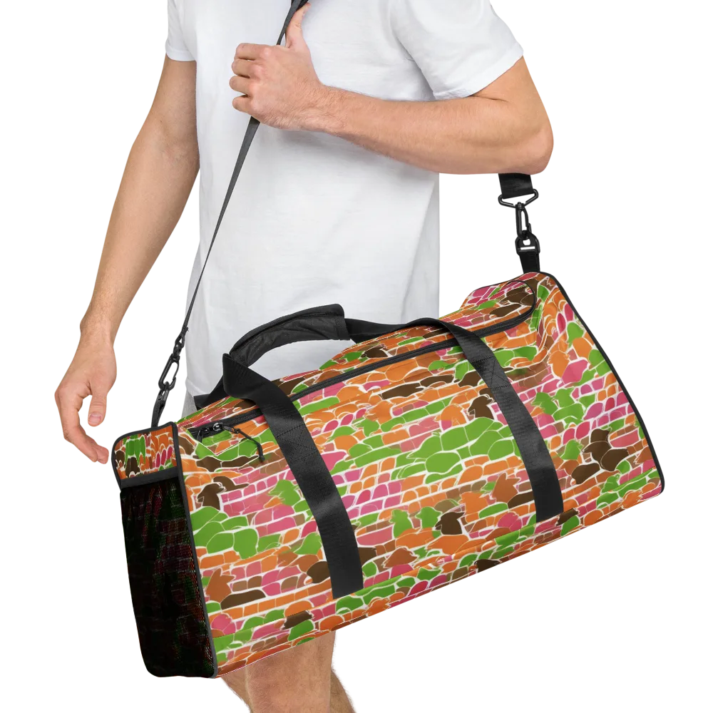 Gallery Crowd on Duffle Bag — Right Front