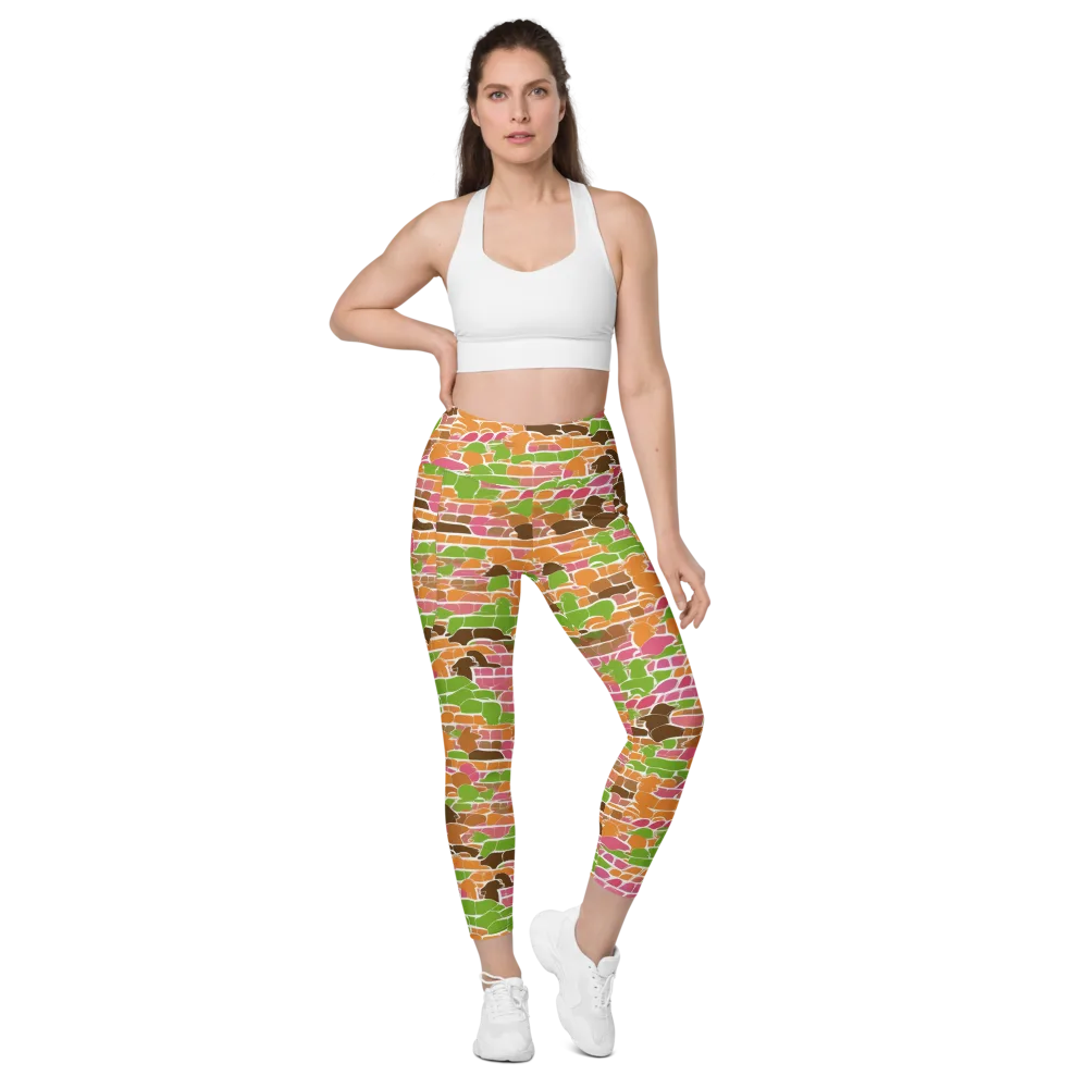 Gallery Crowd on Leggings with Pockets — Front