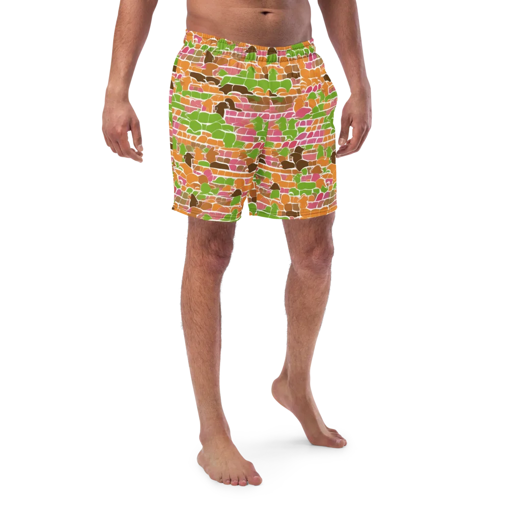 Gallery Crowd on Swim Trunks — Front