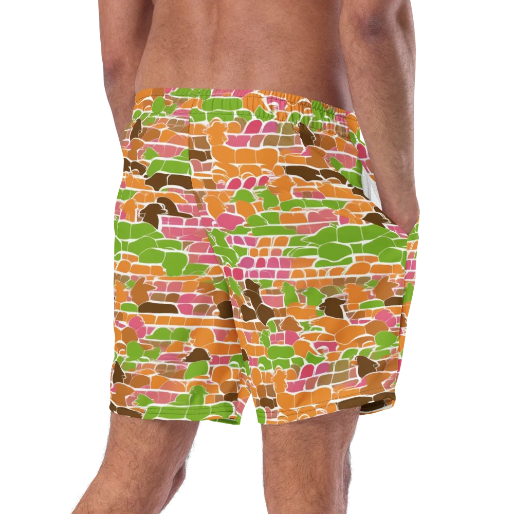 Gallery Crowd on Swim Trunks — Right Back