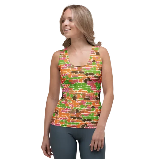 Gallery Crowd on a Women's Tank Top