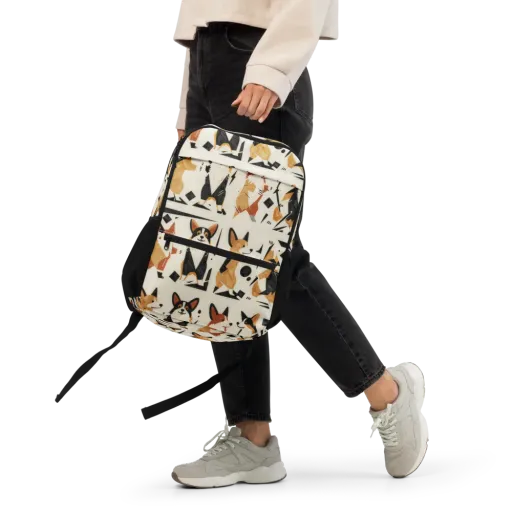 Mod Dog Parade on a Utility Backpack