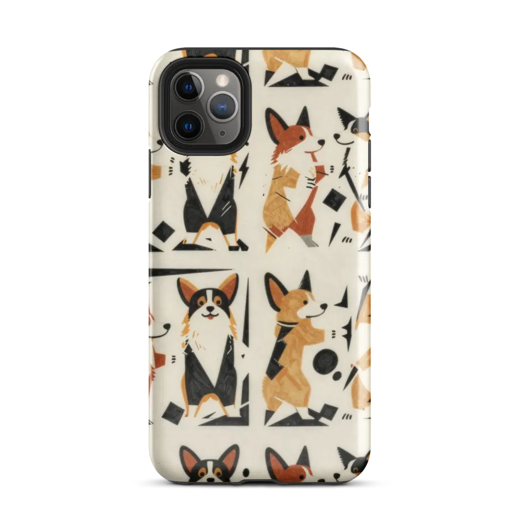 Mod Dog Parade on Tough Case for iPhone® — Front