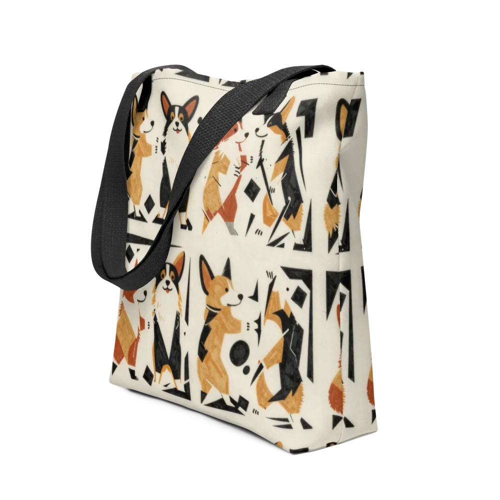 Mod Dog Parade on Tote Bag — Front