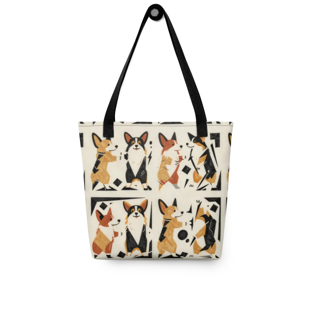 Mod Dog Parade on Tote Bag — Front