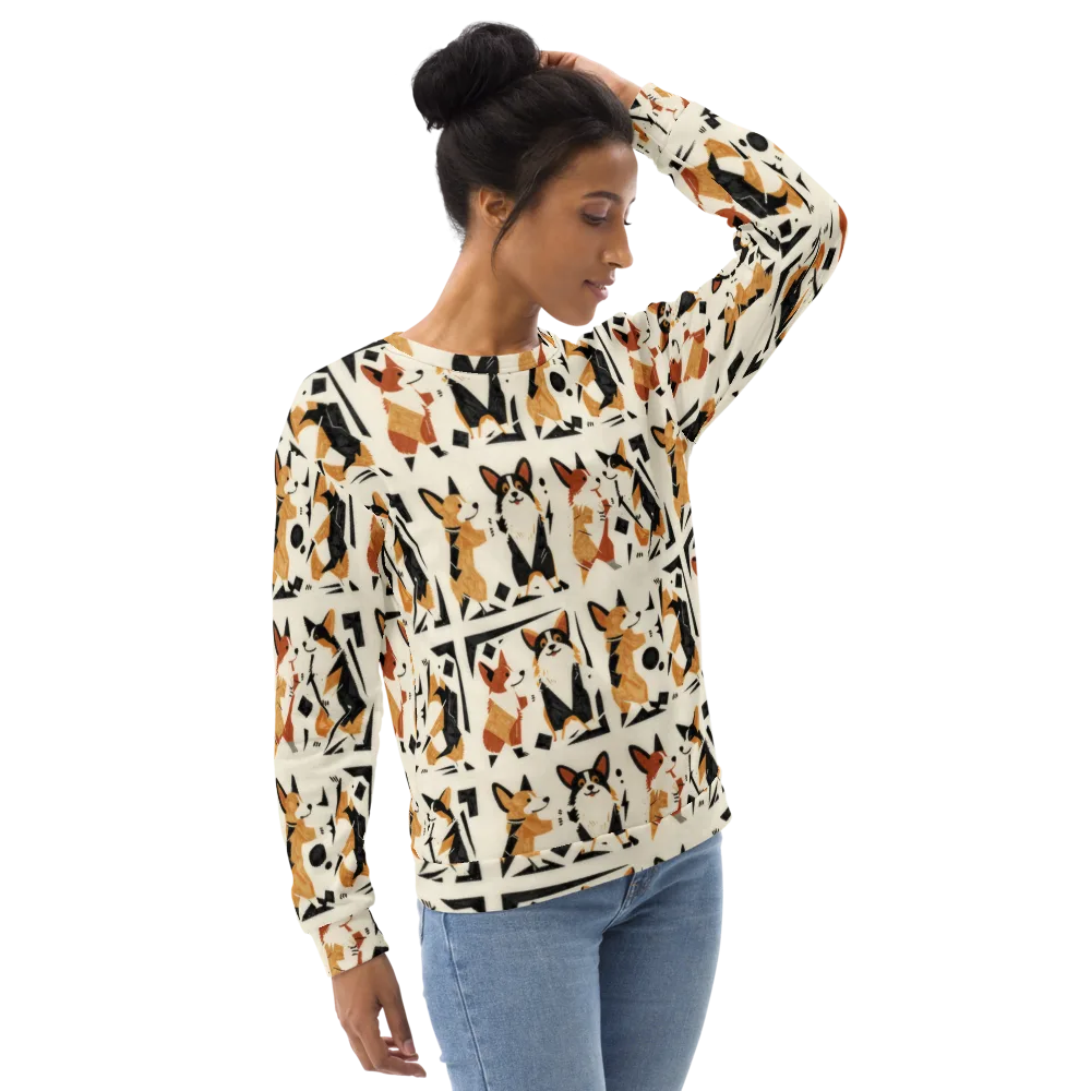 Mod Dog Parade on Sweatshirt — Right Front