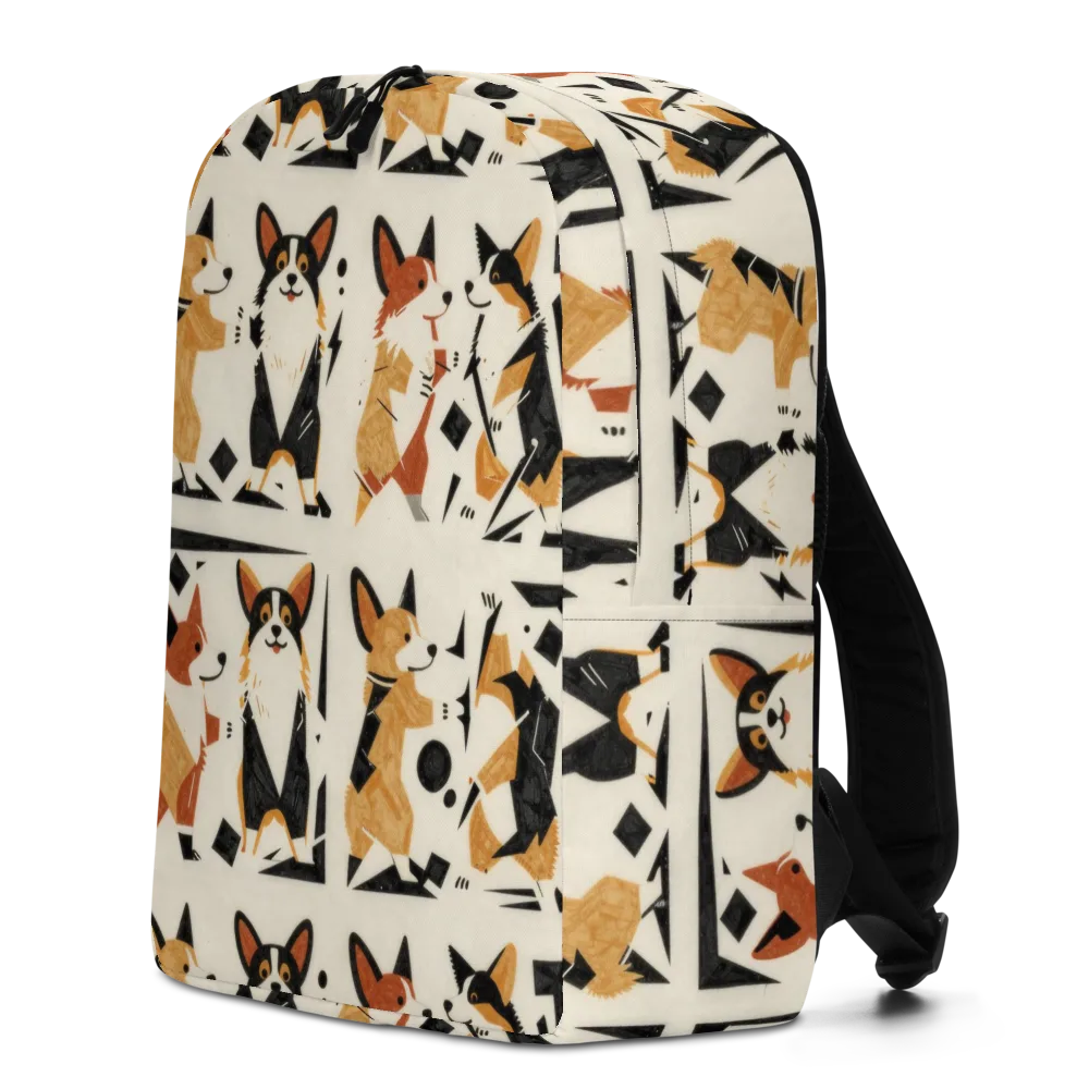 Mod Dog Parade on Minimalist Backpack — Left