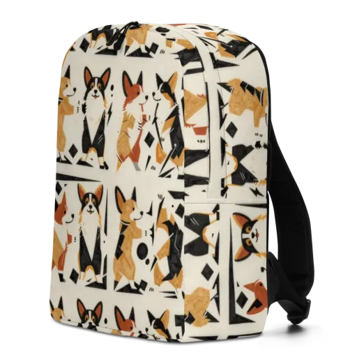 Mod Dog Parade on a Minimalist Backpack