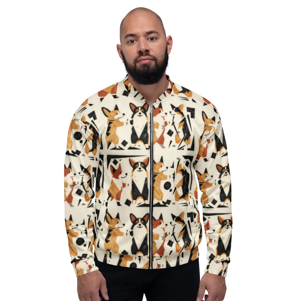 Mod Dog Parade on Bomber Jacket — Front
