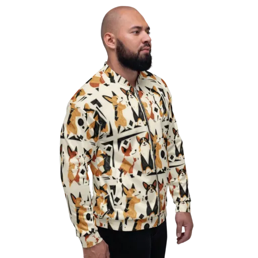 Mod Dog Parade on a Bomber Jacket