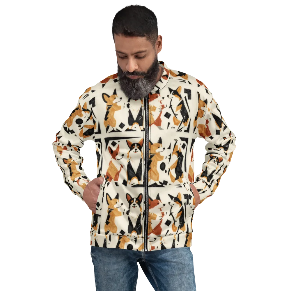 Mod Dog Parade on Bomber Jacket — Front