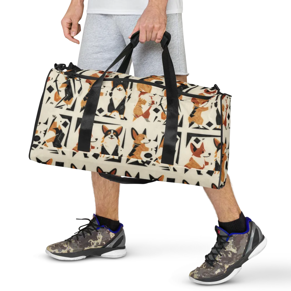 Mod Dog Parade on Duffle Bag — Front