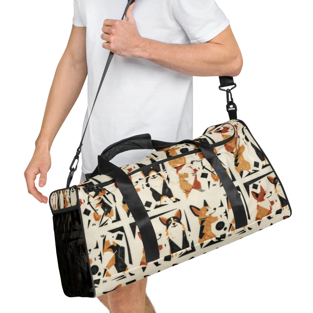 Mod Dog Parade on Duffle Bag — Right Front