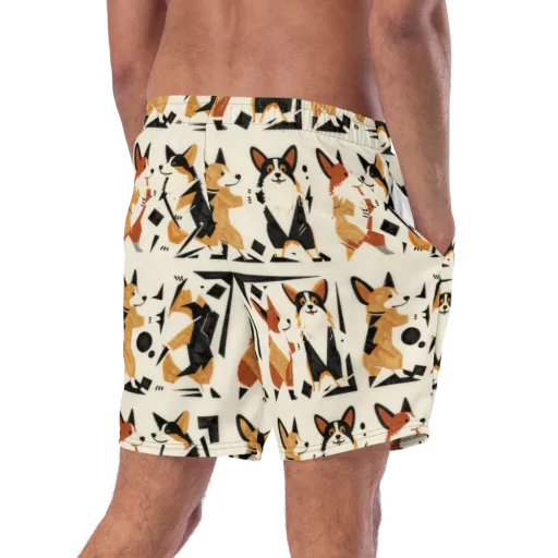 Mod Dog Parade on a Swim Trunks