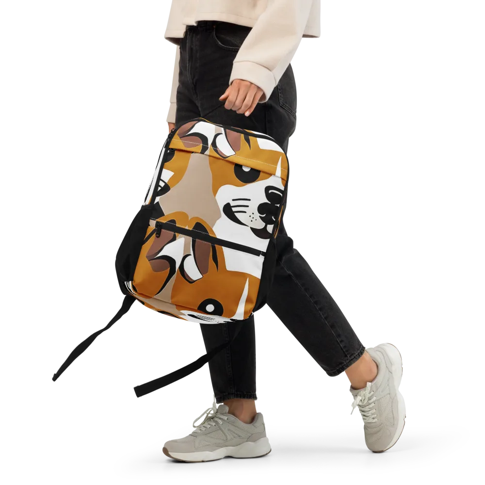 Cinnamon Paws on Utility Backpack — Front