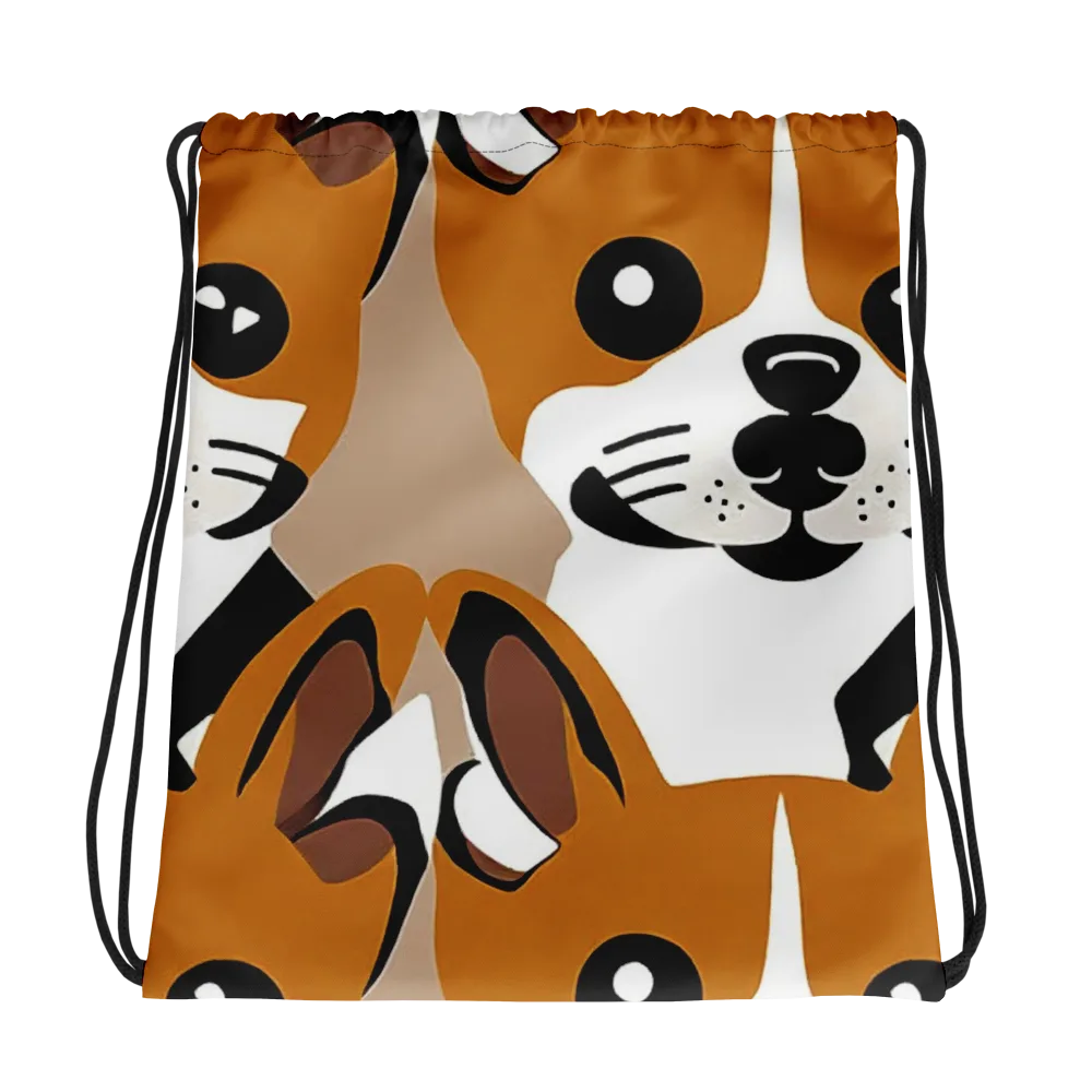 Cinnamon Paws on Drawstring Bag — Photo