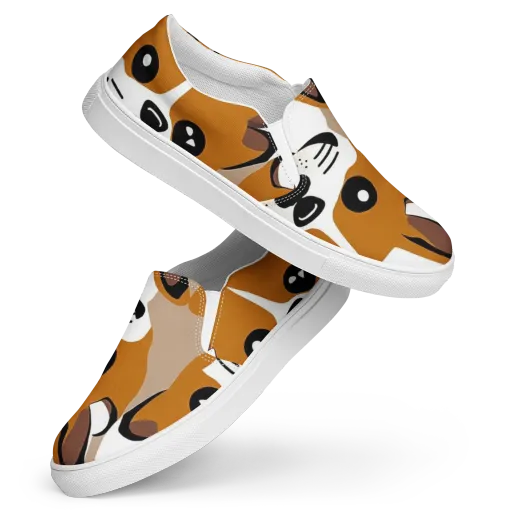 Cinnamon Paws on a Women's Slip-On Canvas Shoes