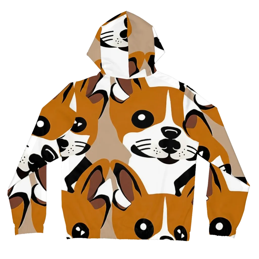 Cinnamon Paws on Women's Full-Zip Hoodie — Back