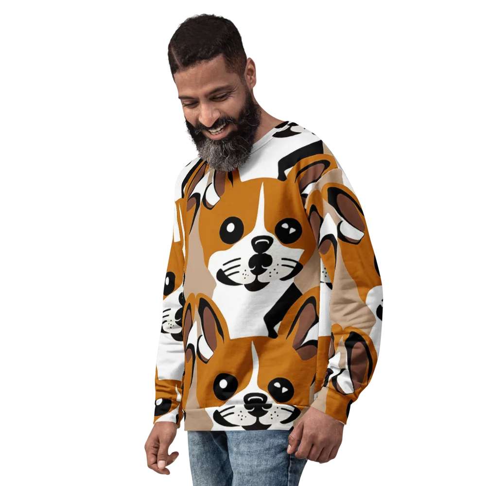 Cinnamon Paws on Sweatshirt — Left Front