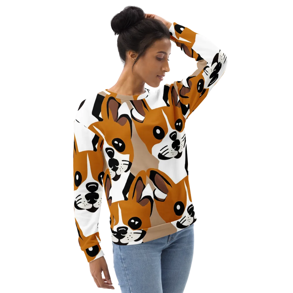 Cinnamon Paws on Sweatshirt — Right Front