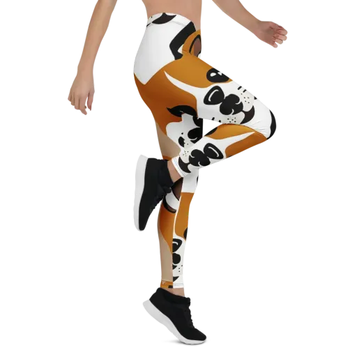 Cinnamon Paws on a Leggings