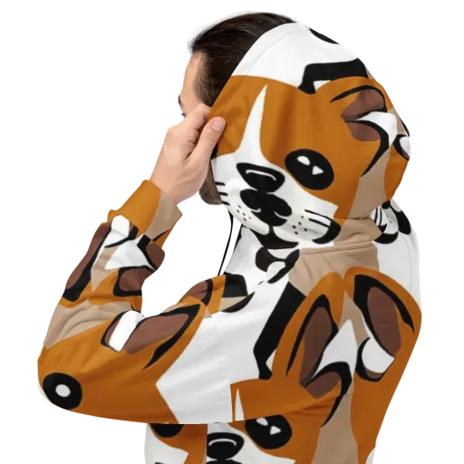 Cinnamon Paws on a Hoodie