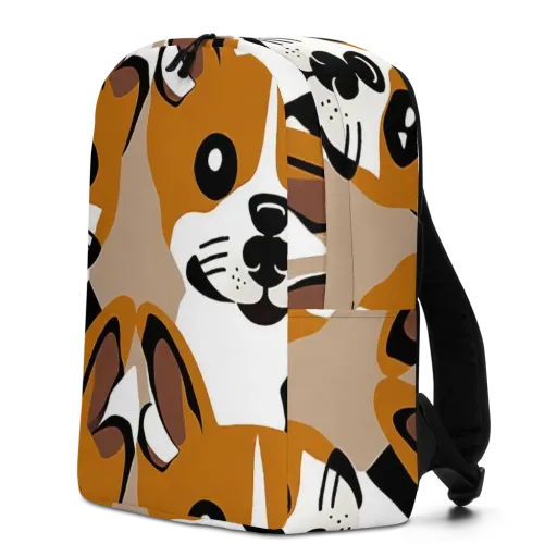 Cinnamon Paws on a Minimalist Backpack