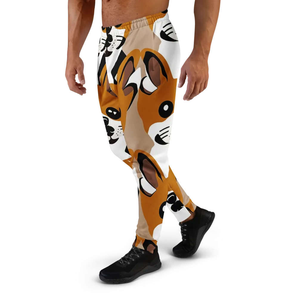Cinnamon Paws on Men's Joggers — Left