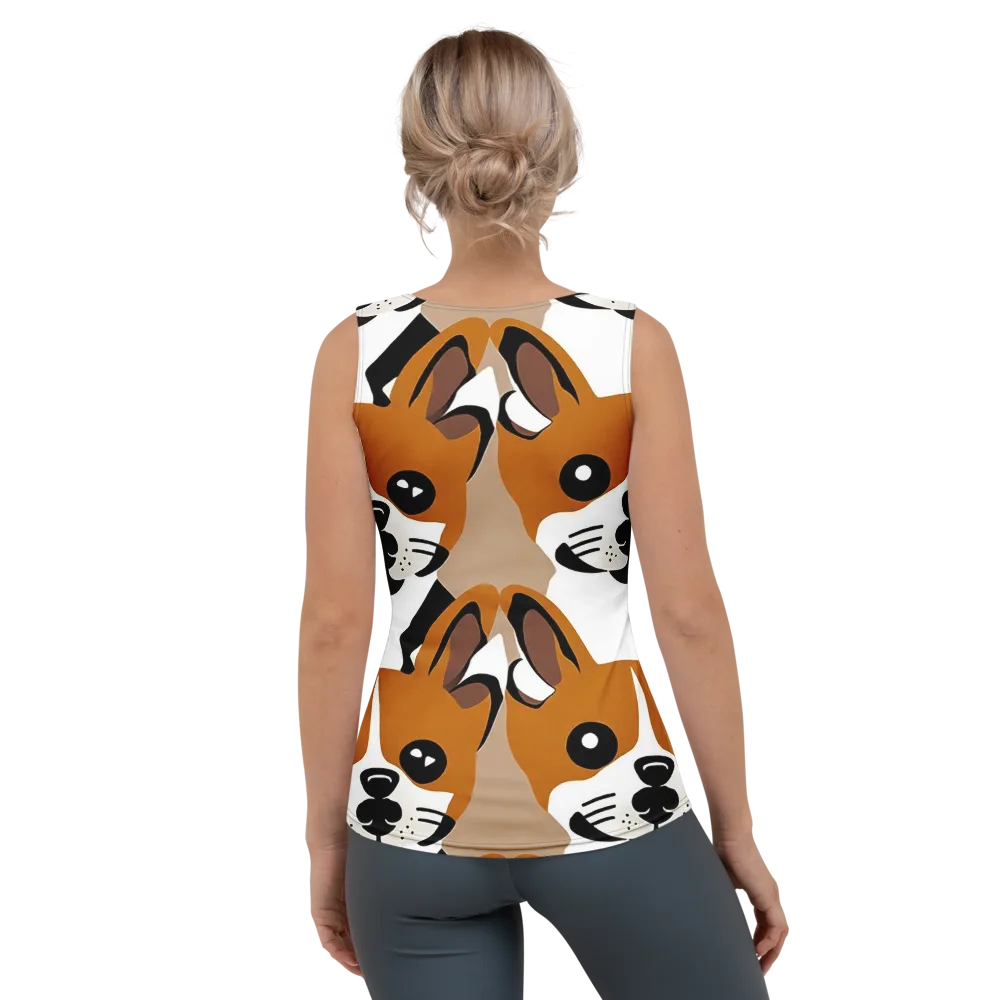 Cinnamon Paws on Women's Tank Top — Back