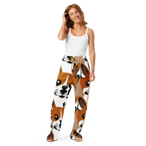 Cinnamon Paws on a Women's Pajama Pants