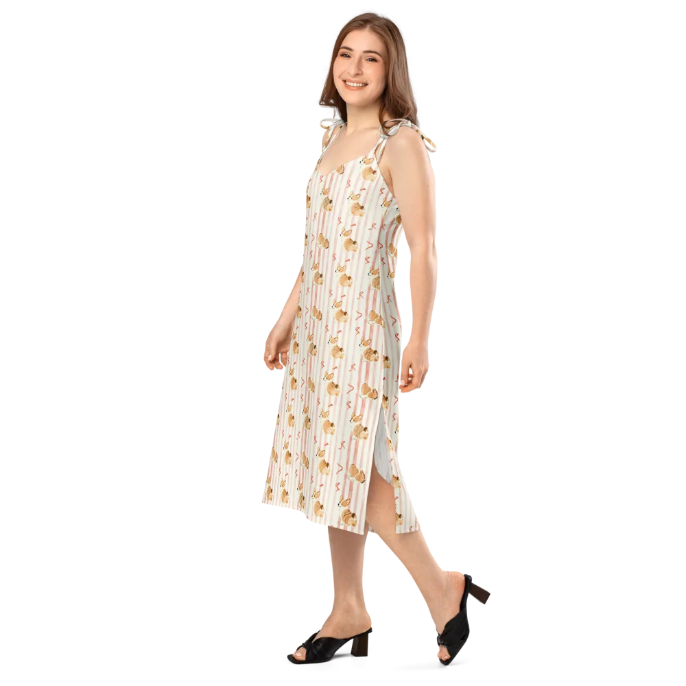 Rosebud Rover on Slip Dress — Left Front