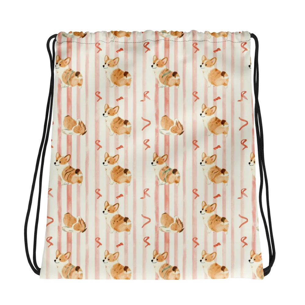 Rosebud Rover on Drawstring Bag — Photo